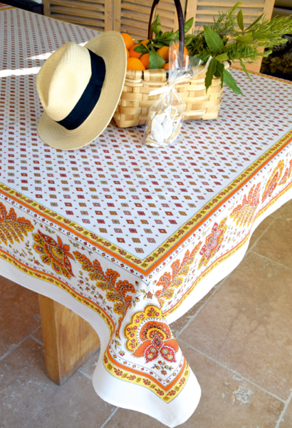 French coated tablecloth (Mirabeau. raw)